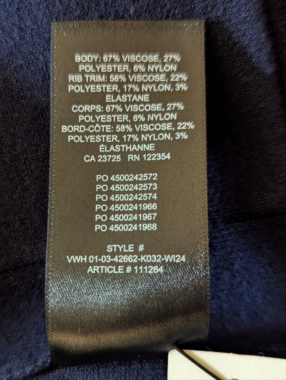 Babaton Aritzia Ty Short Indigo Belted Cardigan - Picture 7 of 8